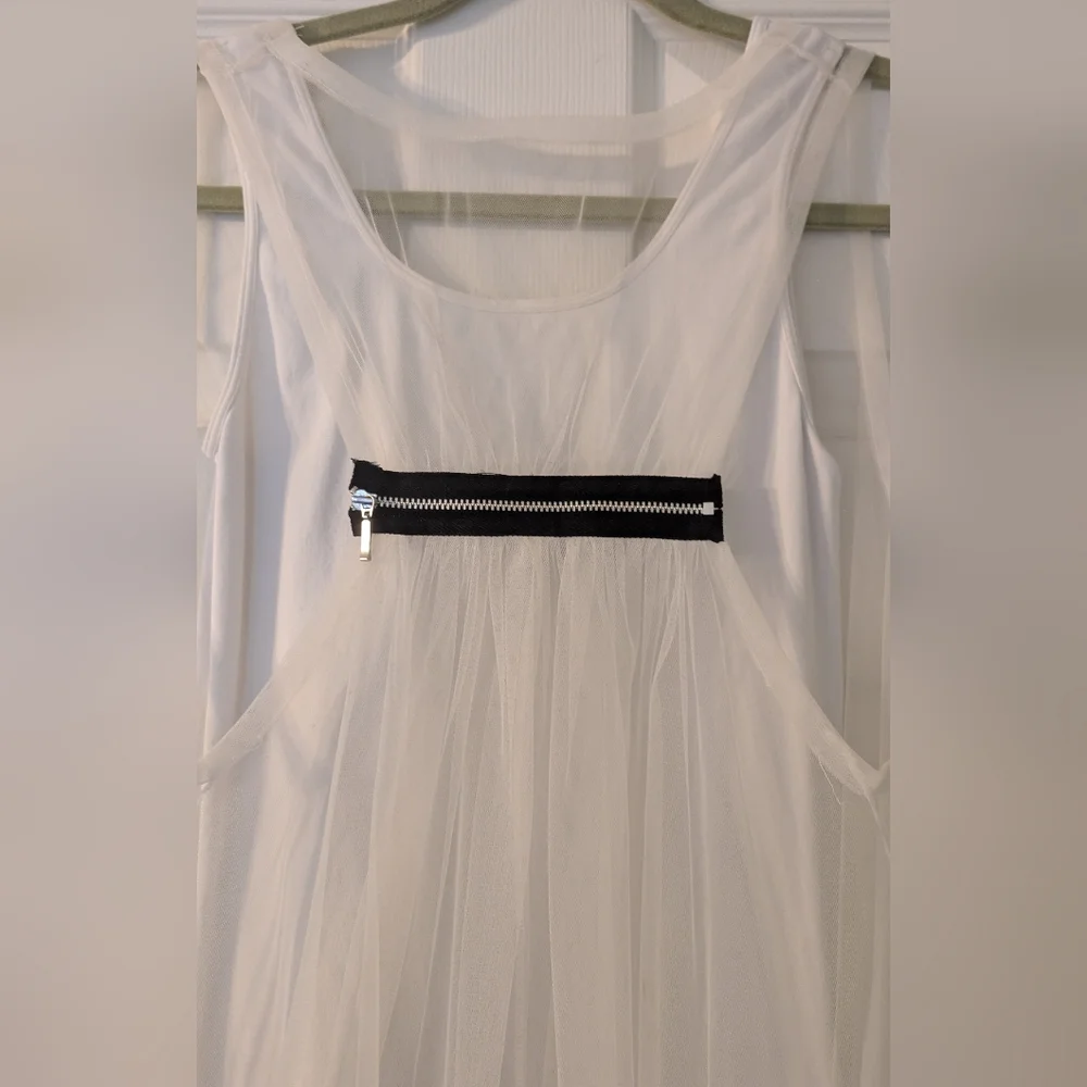 Tees by Tina High Low White Two Layer Dress - Picture 3 of 7